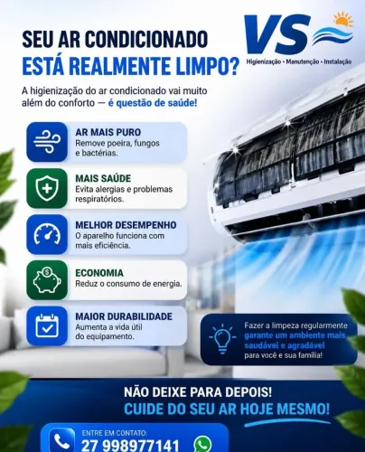 Instalação e Manutenção de ar condicionado 