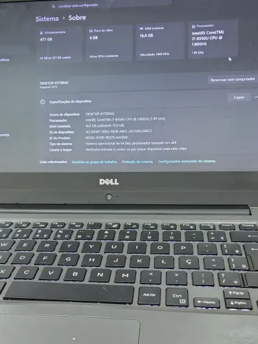Notebook Dell i7