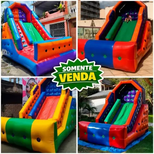 TOBOGÃ PREMIUM 5M - 2 EM 1 RAMPA SLIDE