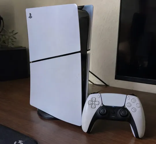 PS5 Slim, pouco usado com nf