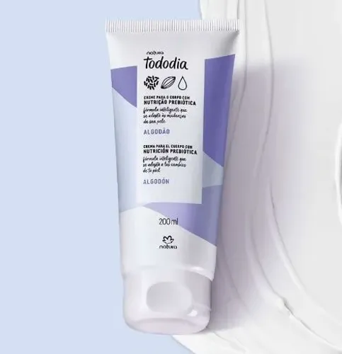 Creme Desodorante Nutritivo Corporal Tododia Algodão 200ml - Natura