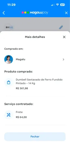 Dumbell Sextavado de Ferro Fundido Pintado - 14 Kg