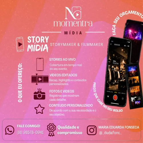 SOCIAL MÍDIA E STORY MAKER