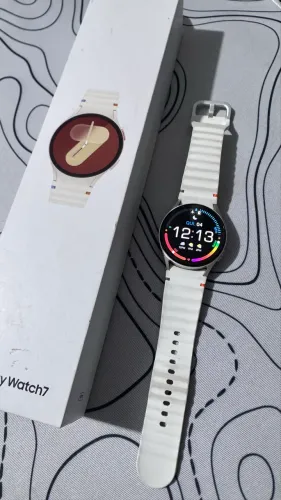 Galaxy Watch 7 BT - Creme (Ótimo para corredores)