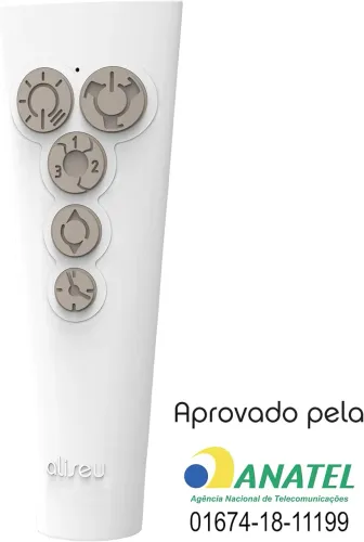 VENTILADOR DE TETO ALISEU JET BRANCO COM CONTROLE REMOTO 220V