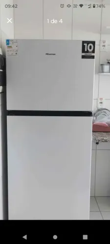 Geladeira Hisense duplex Frost Free 381L - Branca