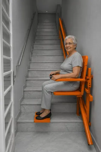 Elevador de escada para idosos e cadeirantes