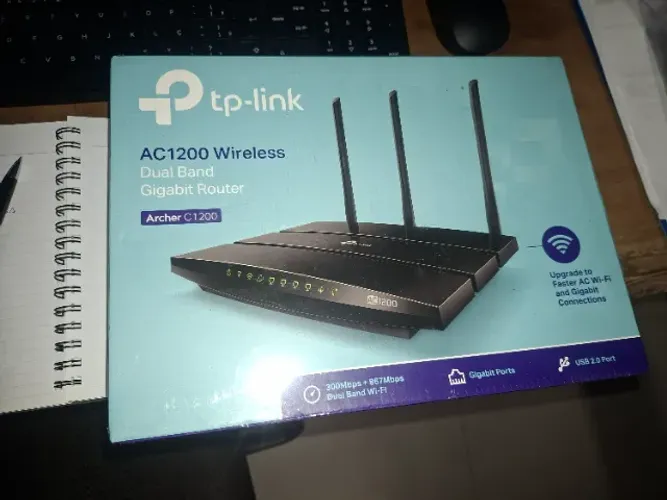 Roteadores (02 unid) TP Link Archer C1200 Dual Band Gigabit Router, na caixa lacrados.