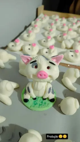 Aplique bichinhos em biscuit