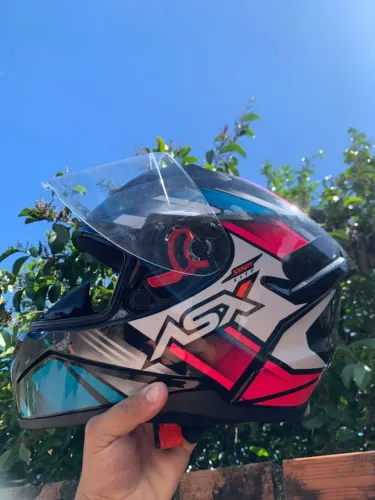 CAPACETE ASX CITY START BRILHO PRETO TURQUESA ROSA