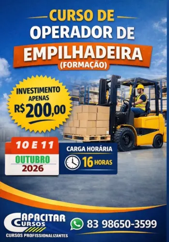Curso operador de Empilhadeira