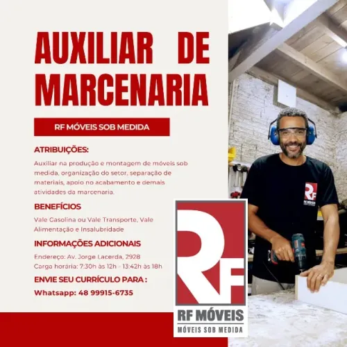 Auxiliar de Marcenaria