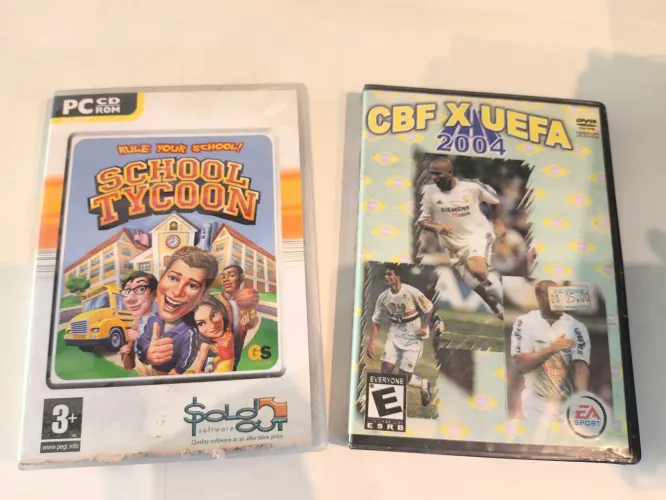 Jogos para Pc - School Tycoon + Pach CBF x UEFA 2004 usado no estado