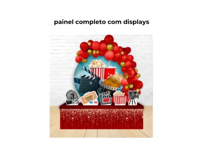 painel completo com displays