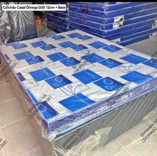 Base casal + Colchão casal D20 12cm $799,00 A vista ou 12x 77,00 no cartão de crédito