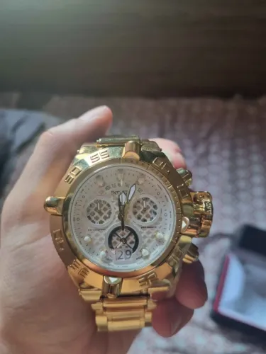 Relógio Invicta Reserve Subaqua Noma IV Dourado Swiss Made Original (500M) Completo