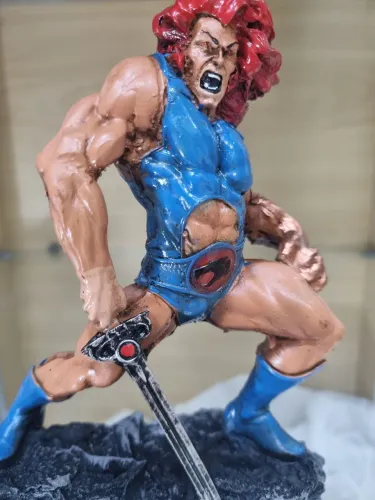 Boneco Resina Lion Thundercast Colecionador 17cm