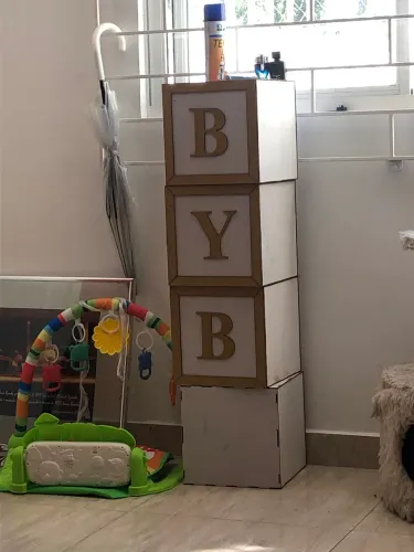 Cubo baby MDF para baby chá 