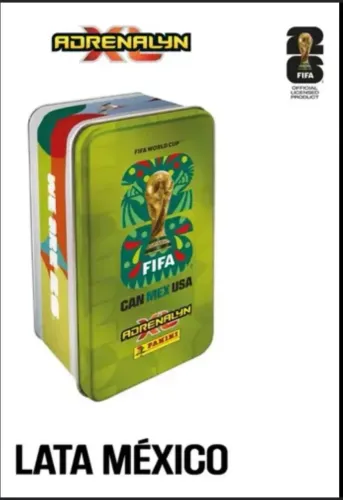 Lata Panini Can Mex Usa Copa 2026 para figurinhas