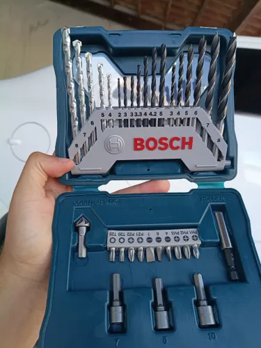 Kit jogo maleta de brocas Bosch novo nenhuma broca nunca usada, kit lacrado