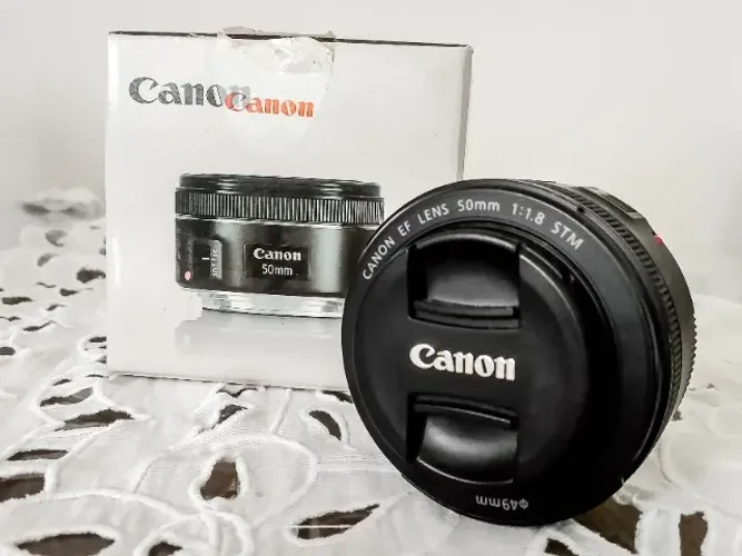 Lente Canon 50mm EF 1.8 STM