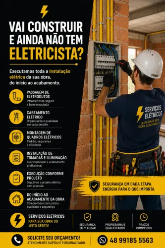 Eletricista Profissional - Sul da Ilha