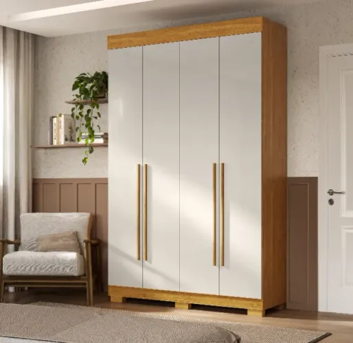 Guarda Roupa Agata 4 Portas - Praia Moveis