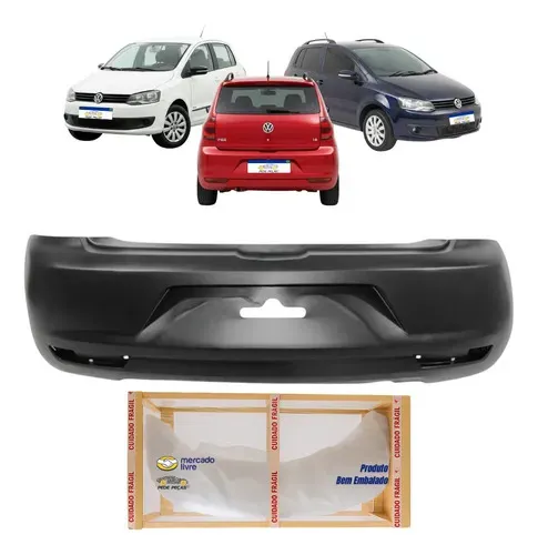 Parachoque Traseiro Vw Fox 2010 2011 2012 2013 2014 Novo