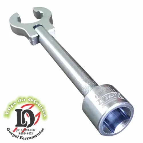 Chave estriada de 22 mm com encaixe de ½ articulada, para soltar sondas lambda-R101009