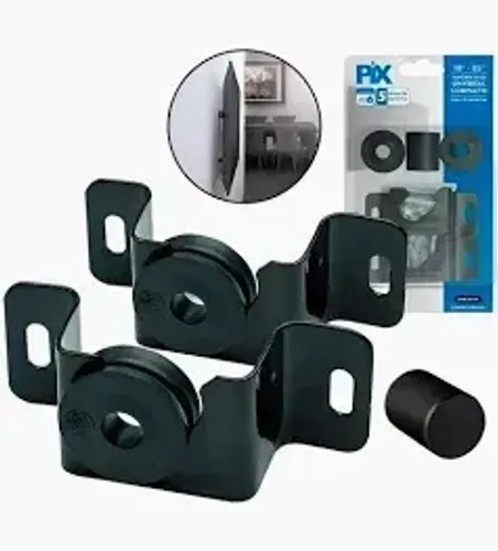 Suporte Tv Fixo Universal Pix 10'' A 85'' Parede  Preto
