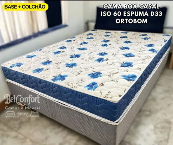 CAMA BOX CASAL ORTOPÉDICA D33 ORTOBOM