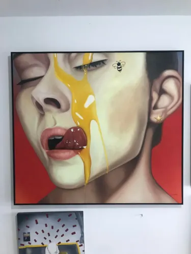 Pintura a óleo 100x90cm PROMOÇÃO