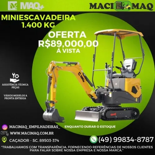 Mini escavadeira