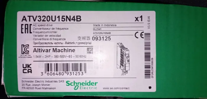 Inversor de Frequência Schneider ATV320U15N4B 2HP 380V Novo