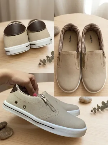 ênis Slip-On Infantil Pequito - Conforto e Praticidade Calce-Fácil