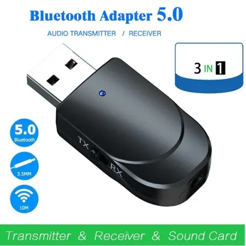 Transmissor de Áudio e Receptor Bluetooth 5.0