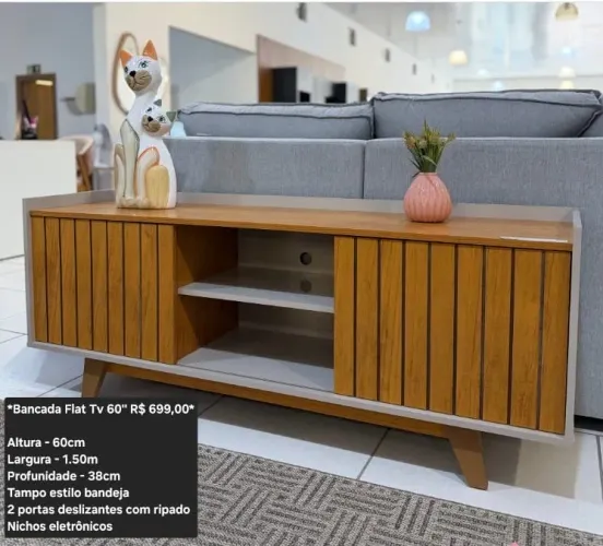 *Bancada Flat Tv 60"