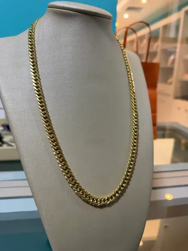 Corrente groumet ouro 18k
