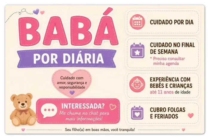 Babá por diária 