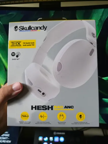 Fone de ouvido Wireless Skullcandy hesh 540 bone (Novo/Lacrado/Com NF)