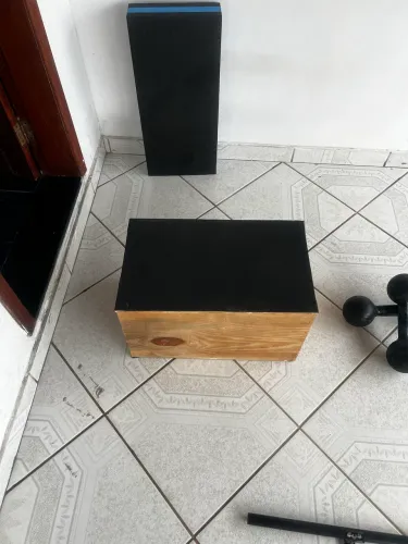 Step de Madeira 50x30x30cm para Treino Funcional, Academia, Cross, Aeróbico e Fisioterapia