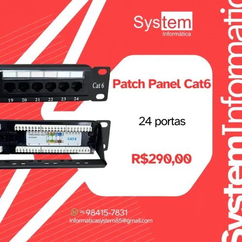 Patch panel 24p CAT6