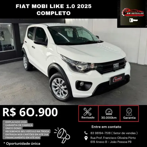 Fiat Mobi Like 1.0 Fire Flex 5P. 2025