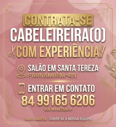 Vaga de cabeleleiro(a)