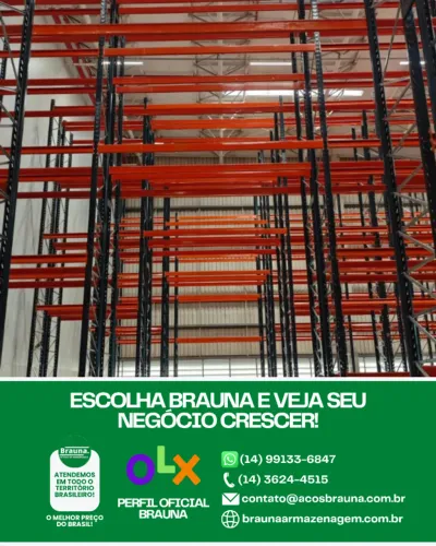 Estantes para Ganhar Espaço Útil - Porta Pallet