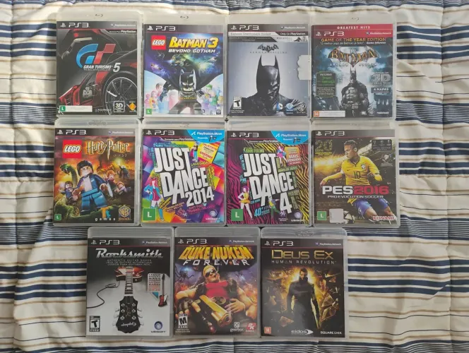 Lote com 11 jogos originais para Playstation 3 - favor ler anúncio