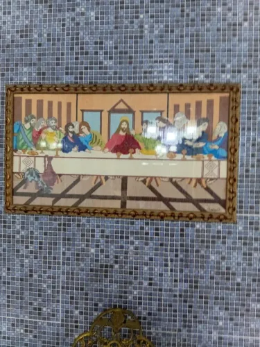 Quando, Santa Ceia em ponto de cruz!! 90X50 cm 