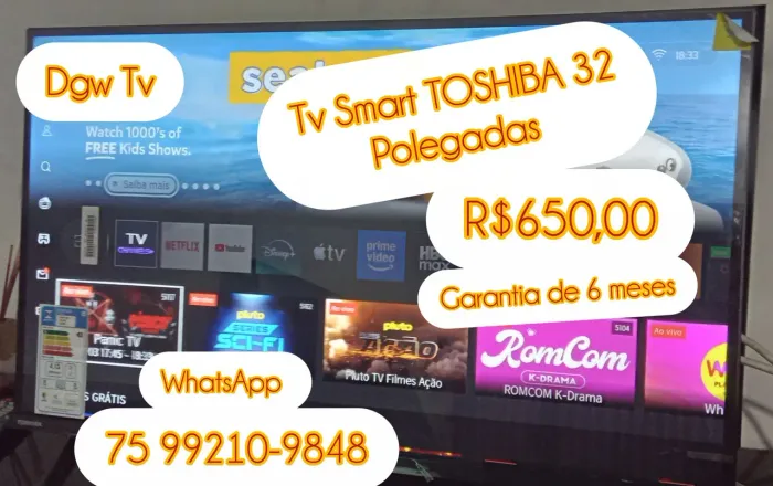 Tv toshiba smart 32 polegadas