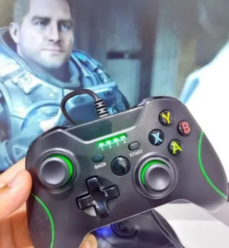 2 controles xbox one com fio ORIGINAIS