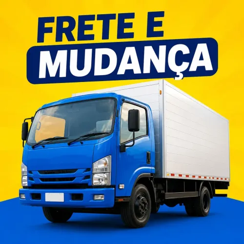 Caminhão baú mudança e frete